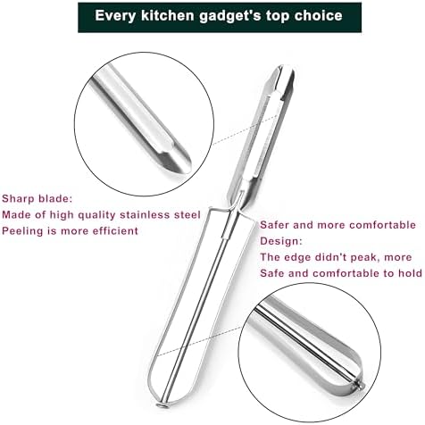 Potato Peelers for Kitchen, 2 Pcs, Just Like Mom's old steel Peeler