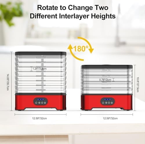 Food Dehydrator Machine, 400W, 8 Trays