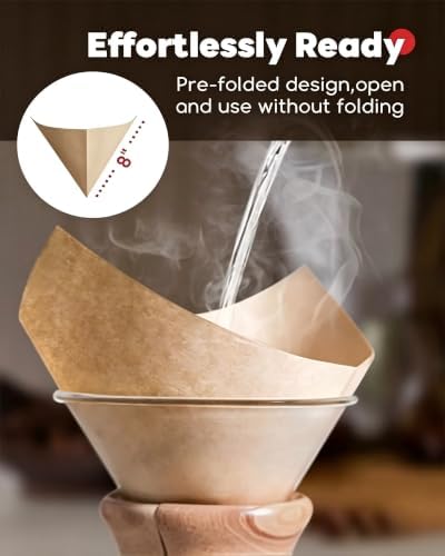 Bake Choice Coffee Filters, 5-13 Cups, for Pour-Over Coffee Makers