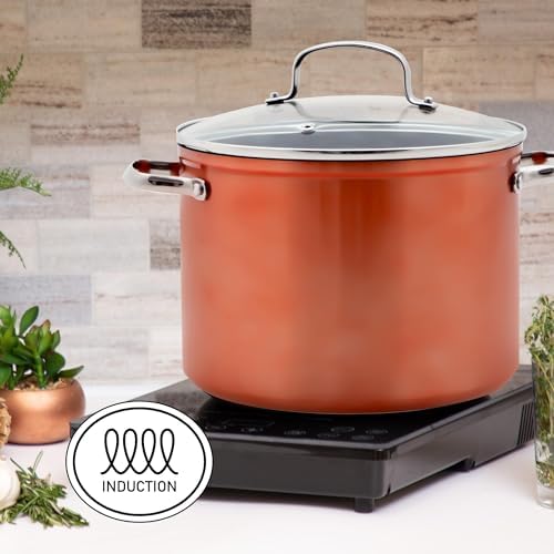 Nuwave 12pc Healthy Pots and Pan Set Non-Stick, G10 Duralon Ceramic