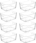 CONTROL KITCHEN Clear Plastic Storage Bins for Kitchen Organization or