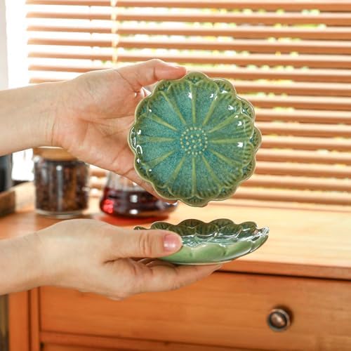 Set of 2 Ceramic Coffee Spoon Rest for Coffee Bar, Cute Cooking Spoon