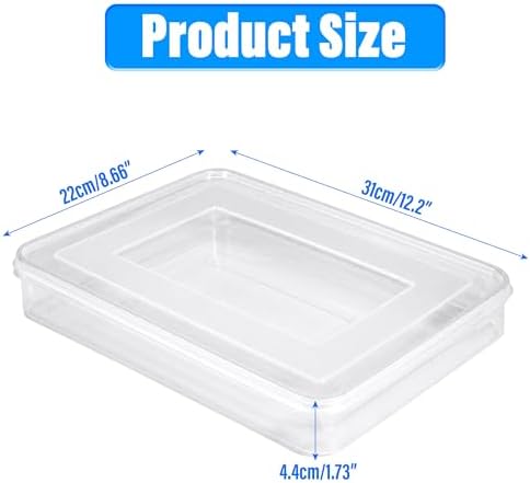 4PCS Dumpling Storage Containers with Lids, Transparent