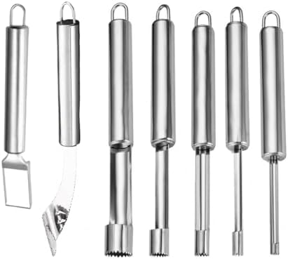 Fruit and Vegetable Corer Tool, Multi-Function Stainless Corer and