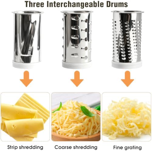 Cheese Grater Hand Crank, Classic Rotary Parmesan Shredder
