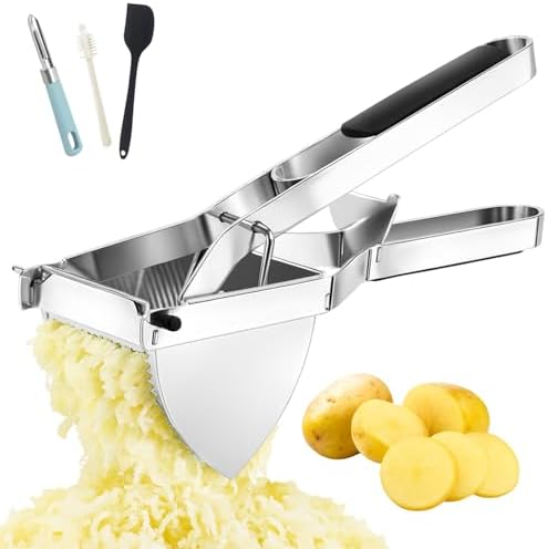Heavy Duty Potato Ricer, Large 22oz Potato Masher, Stainless Steel