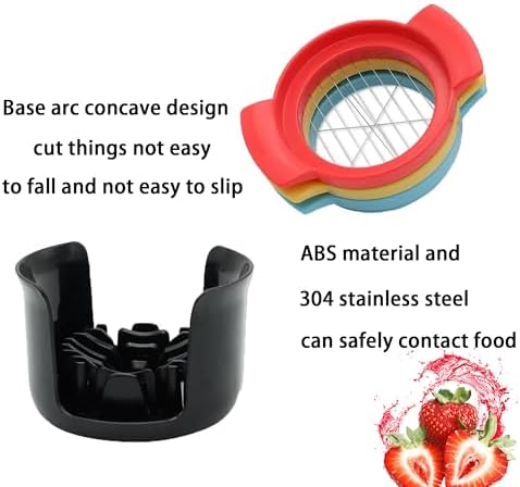 3-in-1 Egg Slicer for Hard Boiled Eggs, Strawberry, Banana & Avocado
