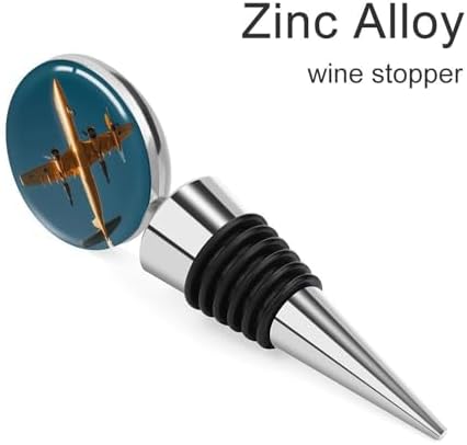 Golden Daylight Aircraft Wine Stopper Vacuum Alloy Wine Bottle Stopper