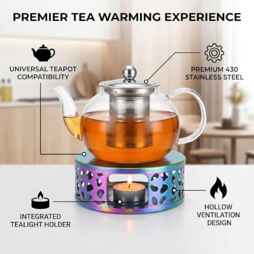 Estink Teapot Warmer with Hollow Ventilation and Nonslip Base