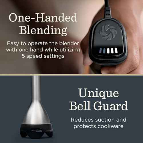 Vitamix 5-Speed Immersion Blender 3-Piece Bundle, Stainless