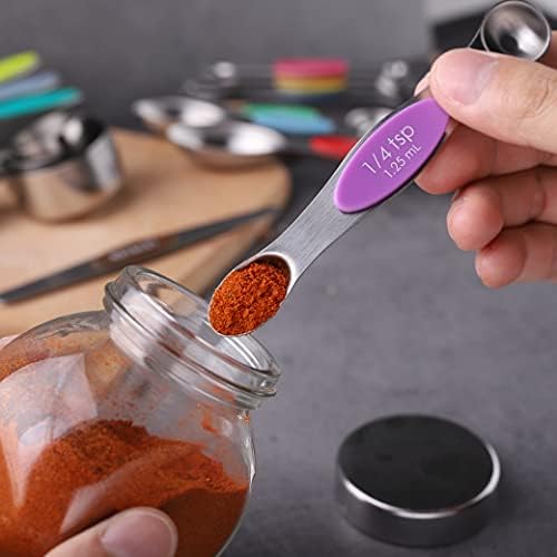 Measuring Cups and Spoons Set of 17 Double Sided Magnetic Measuring