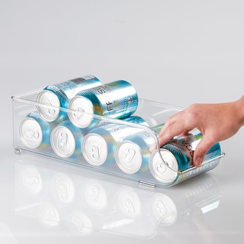iDesign Soda Can Dispenser, Set of 6, Clear