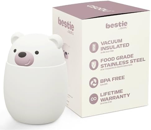 Bestie Foodie Insulated Food Jar, Cute Character, Leak Proof, BPA Free