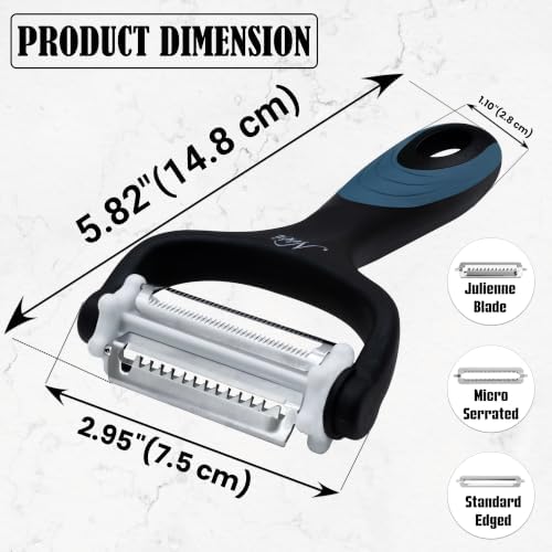 Julienne Peeler Vegetable Peeler - Potato Cabbage Fruit Cucumber