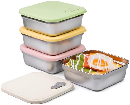 CLWVPCOT 4 Pack 20oz Sandwich Containers with Lids
