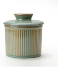 XELA Large Butter Crock for Countertop, French Butter Dish, Turquoise