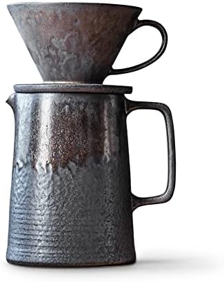 Pour Over Coffee Maker Set, Ceramic Dripper & Decanter, 15oz