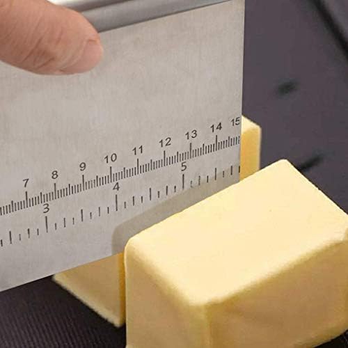 Stainless Steel Dough Pastry Scraper Cutter Chopper with Measuring