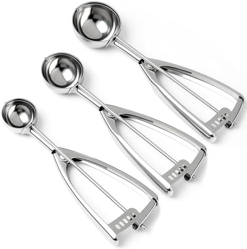 Saebye Cookie Scoop Set, Cookie Scoops for Baking Set of 3, Cookie