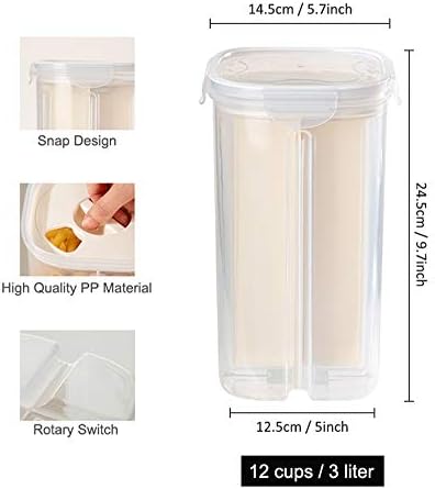 Airtight Food Storage Container, Clear Kitchen Cereal Storage