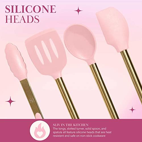 Paris Hilton 7-Piece Silicone Cooking Utensil Set
