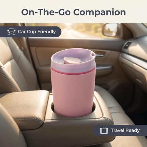 Insulated Travel Coffee Tumbler, Stainless Steel, Leak Proof, BPA