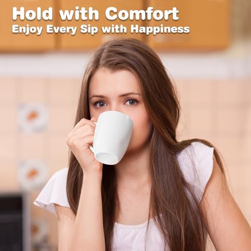 Large Ceramic Coffee Mugs Set of 4 16oz(475ml) Tea Cups Idea Gifts