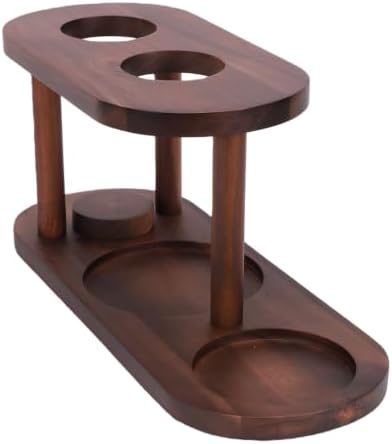 Natural Wood Pour Over Coffee Station, 14.6in Elevated Dripper Stand