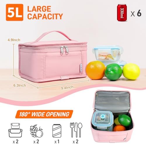 NOL Small Lunch Bag Mini Lunch Box Insulated Lunch Bag for Men/Women