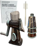 Rotary Cheese Grater, Hand Crank, 3 Stainless Steel Blades
