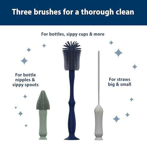 Dr. Brown's Silicone Cleaning Brush Set, 3-Pack