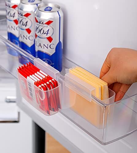Space-Saving Cheese Slice Holder, 2-Pack, Fridge Door Hanging Storage