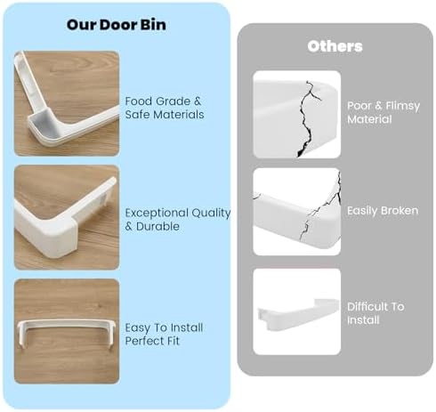 HECASA WR17X11889 AP3855305 Refrigerator Door Retaining Fixed Shelf