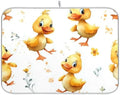 OTVEE Watercolor Duckling Art Dish Drying Mat for Kitchen Counter