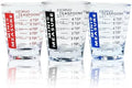 New Talent plastic Measuring cup Shot Glass set of 3pcs, Shot Glasses