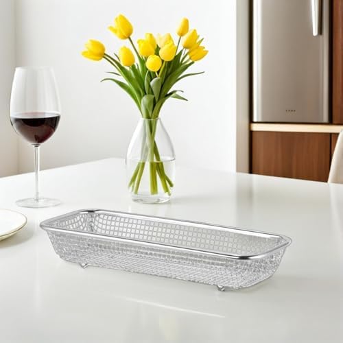 GANAZONO Stainless Steel Dishwasher Silverware Basket 2Pcs - Rustproof