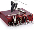 Wine Bottle Opener Set, 9-Pieces Stainless Steel Manual Corkscrew Kit