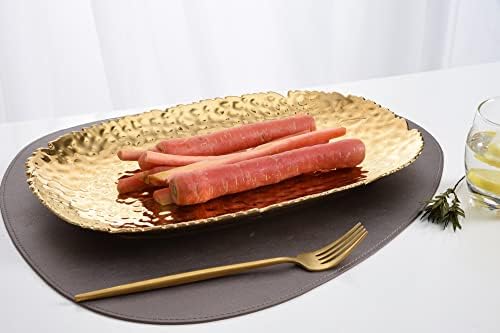 Pampa Bay Golden Millennium 14 x 9-inch Serving Platter, Gold