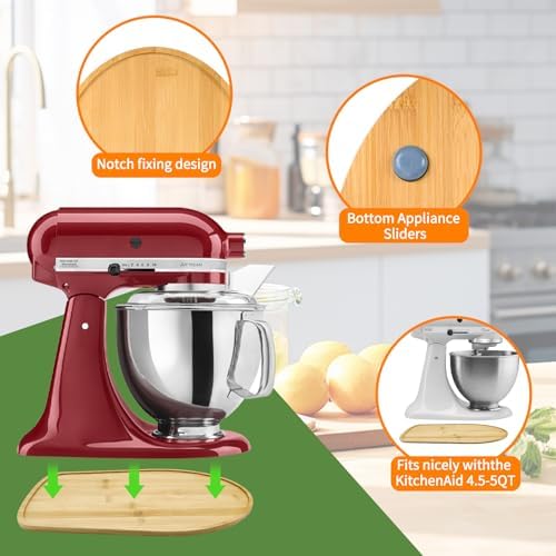 Bamboo Mixer Slider for KitchenAid 4.5-5 Quart Mixer