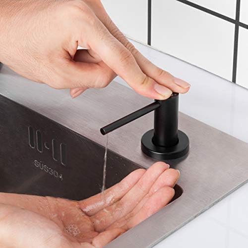 GAPPO Matte Black Kitchen Sink Soap Dispenser
