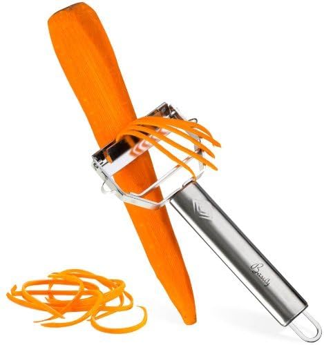 Basily Premium Julienne and Serrated Stainless Steel Peeler - Image 6