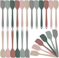 Honeydak 24 Pieces Mini Silicone Spatulas, 8.3 Inch Small Rubber