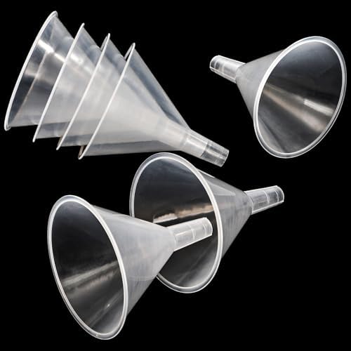 Tebery 20 Pack Plastic Funnels Set, 4.7 Inch Wide Mouth Funnel for