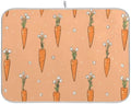 OTVEE Pastel Veggie Print Dish Drying Mat for Kitchen Counter