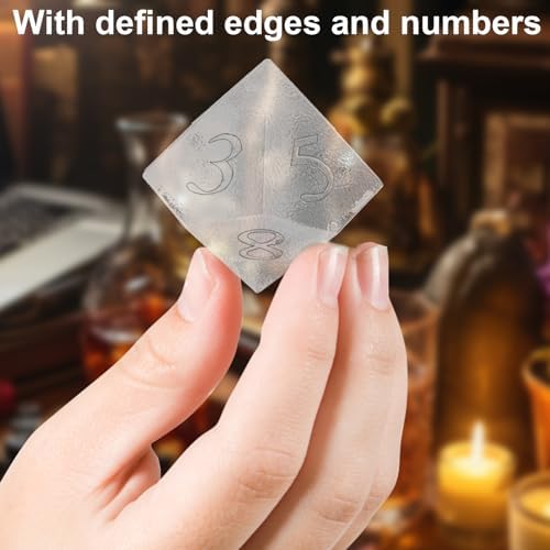 Juome DND Dice Shape Silicone Ice Cube Mold for Whisky, Ice Cube Tray