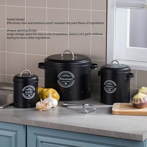 CHICIRIS Potato Storage, 3 Pcs/Set(S-1.33 L, M-2.6 L, L-7.2 L) Potato
