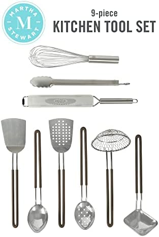Martha Stewart 9-Piece Stainless Steel Kitchen Gadget Set