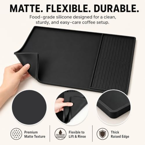 Silicone Coffee Mat with Removable Tray
