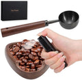 3pcs Coffee Bean Dosing Cup Set, Walnut Wood Cup Dosing Spoon Spray
