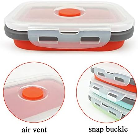 CARTINTS Set of 3 Collapsible Food Storage Containers Collapsible